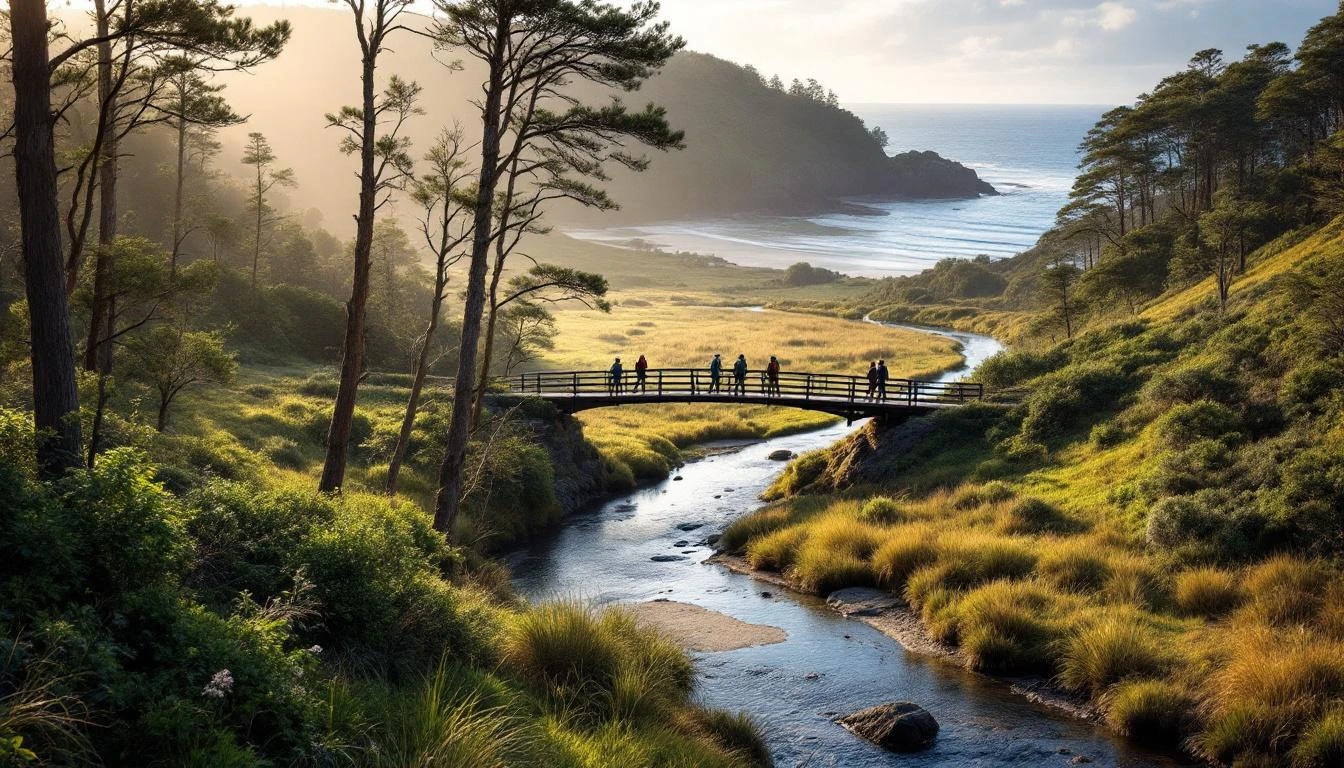 Aire River estuary on the Great Ocean Walk