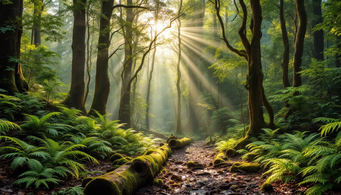 Great Otway National Park rainforest where glow worms can be found
