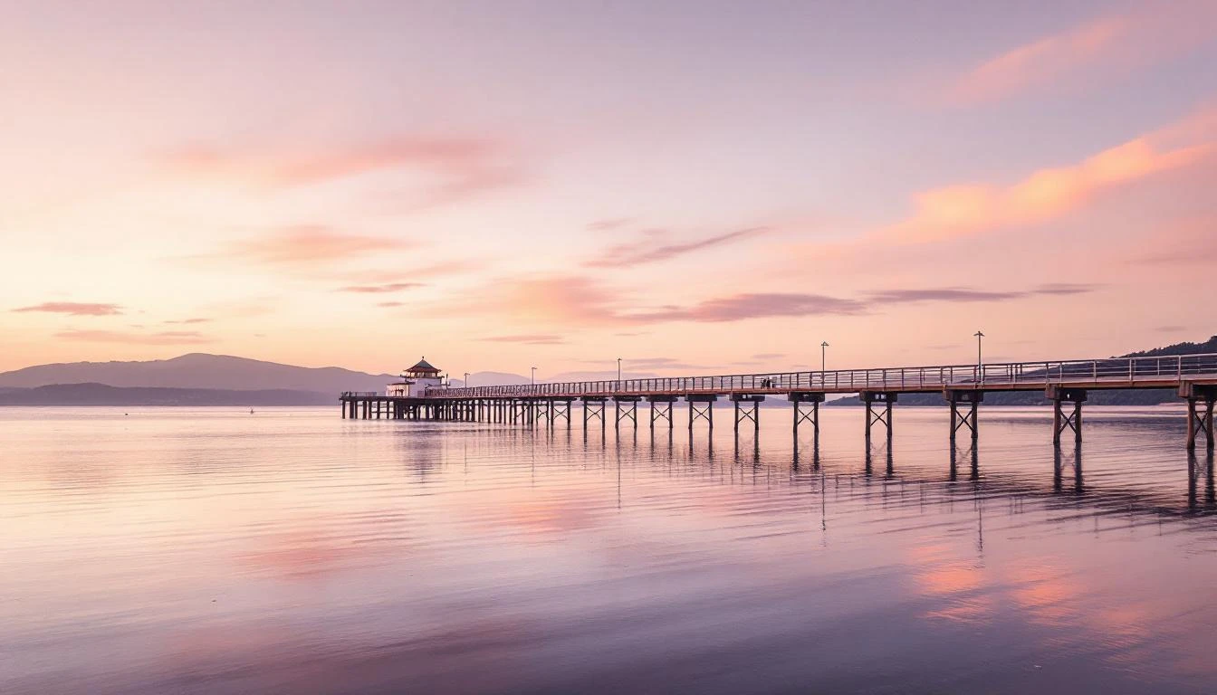 Sunrise over Lorne Pier on the Great Ocean Road